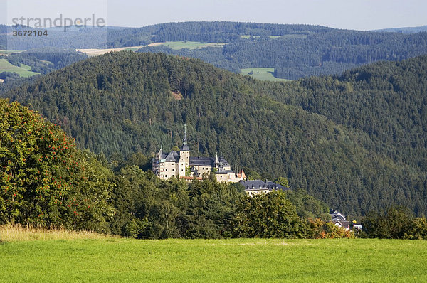 Burg Lauenstein Stadt Ludwigstadt Kreis Kronach Oberfranken Bayern Deutschland