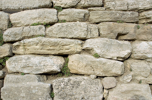 Türkei Troja Ausgrabungen Ziegelmauer