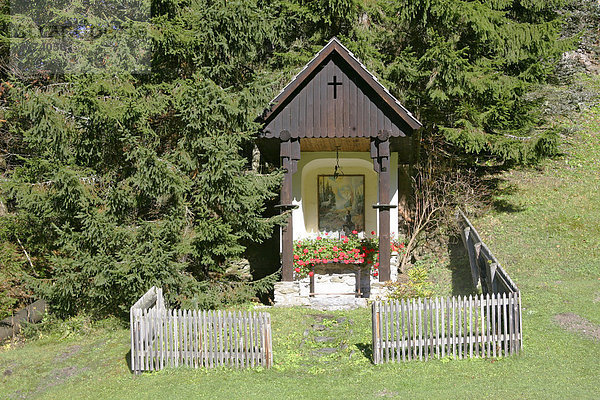 Kleine Kapelle im Brücklergraben bei Turnau Steiermark Österreich
