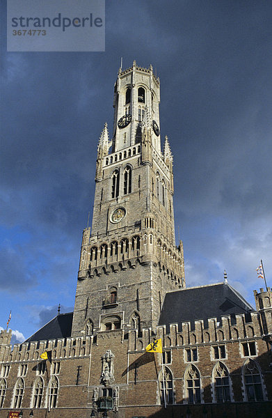 Stadtturm Belfried in Brügge Belgien