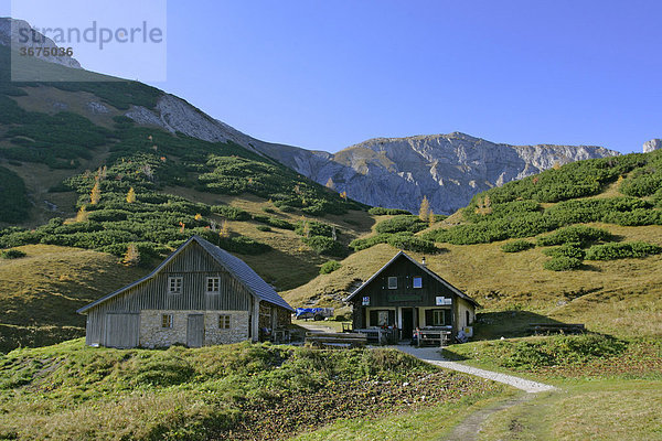 Grassahütte auf der Fölzalm Hochschwab Steiermark Österreich