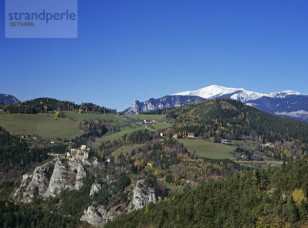 Burgruine Klamm vor Schneeberg Niederösterreich Österreich