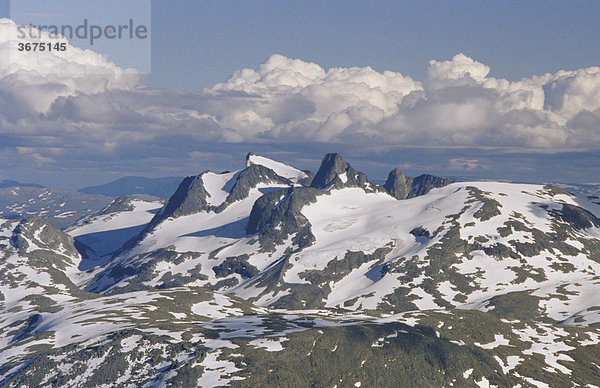 Blick vom FannarÂken Richtung SO Jotunheimen Norwegen