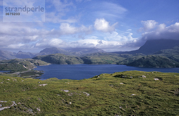 Loch a¥Ch‡irn-Bhain bei Unapool Schottland