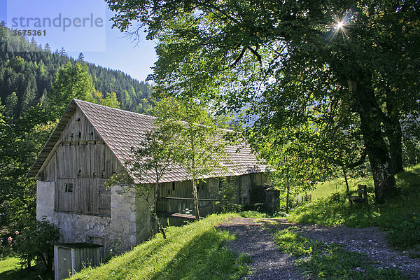 Holzschuppen in Weichselboden Steiermark Österreich