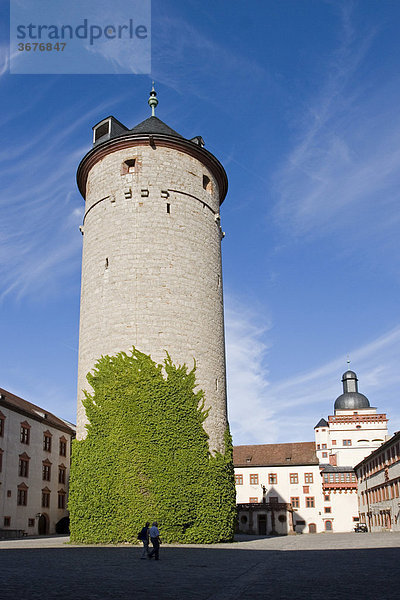 Festung Marienberg Bergfried Würzburg Unterfranken Bayern