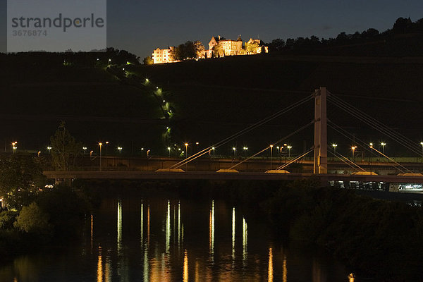 Würzburg Schlosshotel Steinburg Friedensbrücke Main Unterfranken Bayern