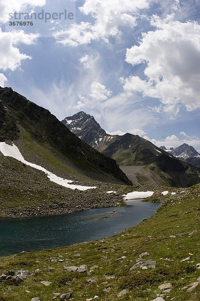 Unterer Plendersee im Kühtai Tirol Österreich