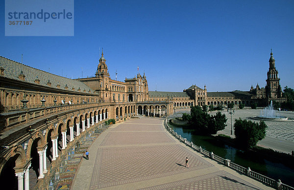 Plaza de EspaÒa Sevilla Andalusien Spanien
