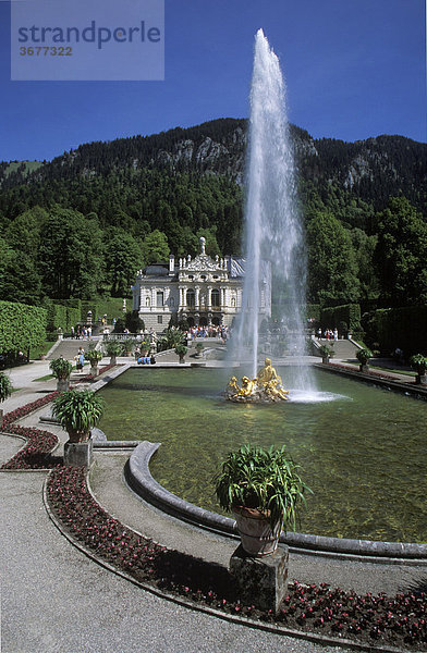Schloss Linderhof - Ammergauer Alpen - Oberbayern