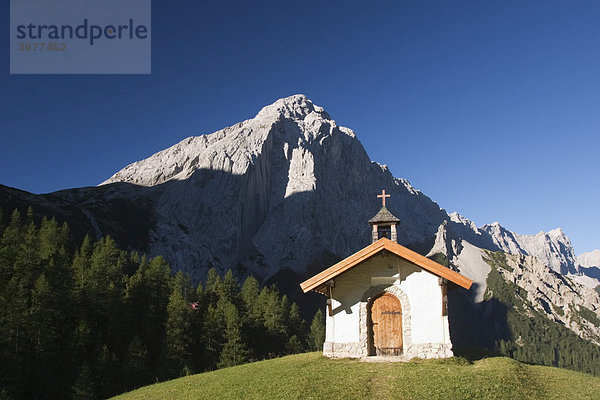 Kapelle Hallerangeralm Berg Lafatscher Karwendelgebirge - Tirol Österreich