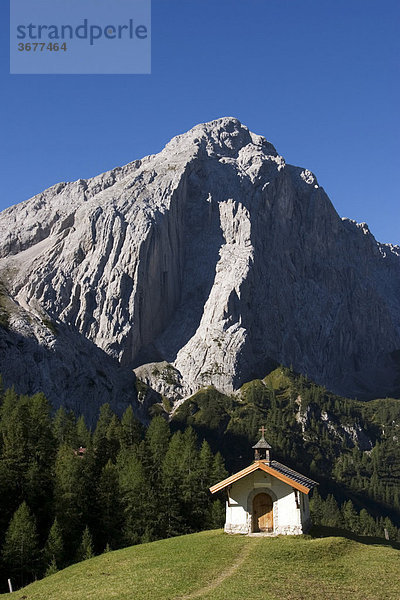 Kapelle Hallerangeralm Berg Lafatscher Karwendelgebirge - Tirol Österreich