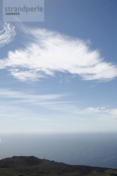 Blick auf das Meer und den Himmel