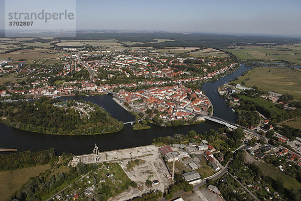 Luftaufnahme  Havelberg  Sachsen-Anhalt  Deutschland  Europa