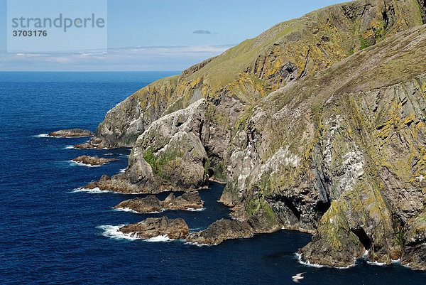 Westküste von Fair Isle  Shetlands  Schottland  Großbritannien  Europa