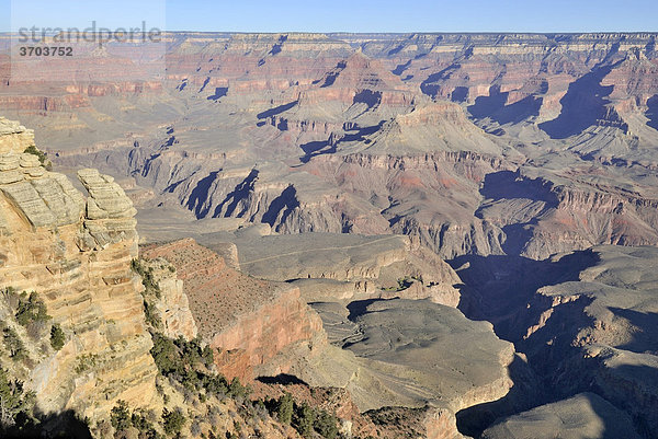 Blick vom Mather Point am South Rim  Grand Canyon National Park  Arizona  USA