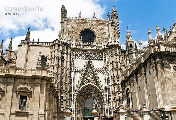 Die Kathedrale Santa Maria de la Sede in Sevilla  Spanien  Europa