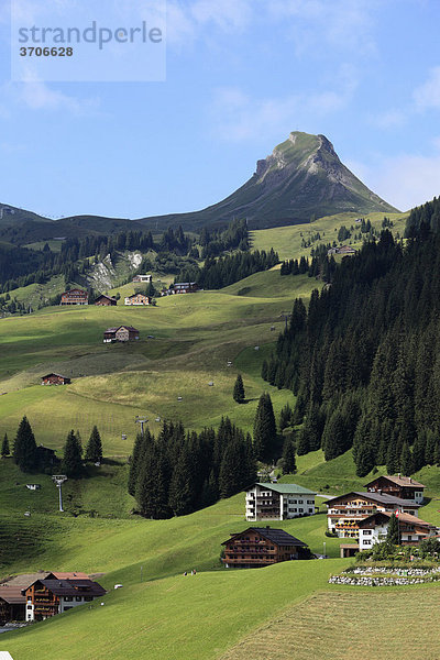 Damüls  Damülser Mittagsspitze  Bregenzerwald  Bregenzer Wald  Vorarlberg  Österreich  Europa