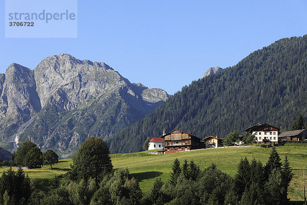 Obergail  Lesachtal  Karnische Alpen  Kärnten  Österreich  Europa