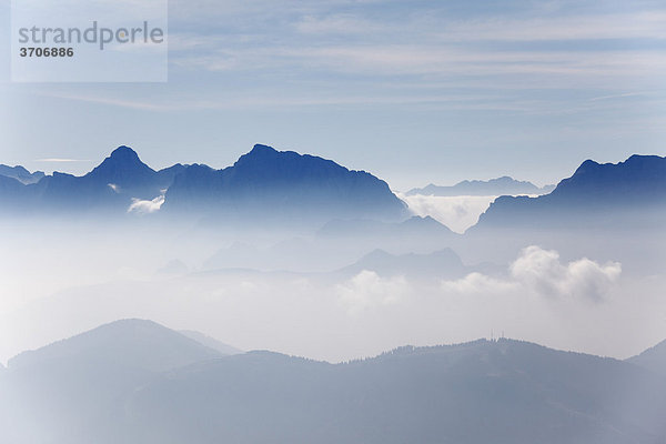 Julische Alpen  Blick von Villacher Alpe  Kärnten  Österreich  Europa