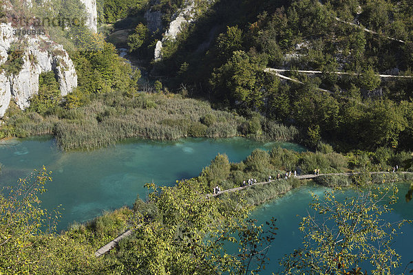 Nationalpark Plitwitzer Seen  Plitvicer Seen  Plitvicka Jezera  Kroatien  Europa