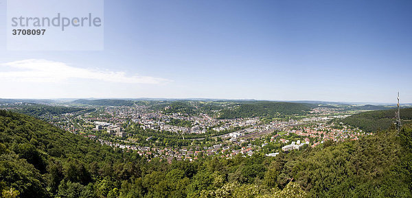 Blick auf Marburg an der Lahn  Hessen  Deutschland  Europa