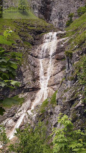 Wasserfall bei Bad Hindelang  Allgäu  Bayern  Deutschland  Europa