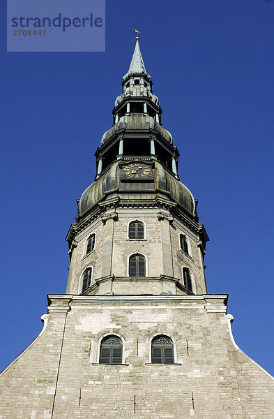 St. Peter Kirche in Riga  Lettland  Nordeuropa