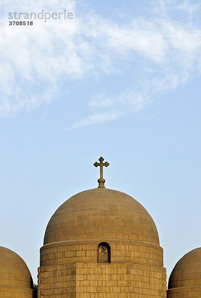 Kuppel der Kirche St. Georg  Obere Kirche  Altstadt des koptischen Kairo  Masr al-Qadima  Ägypten  Nord-Afrika