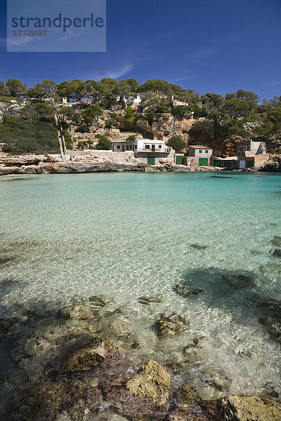 Bucht Cala Llombards  Mallorca  Balearen  Mittelmeer  Spanien  Europa