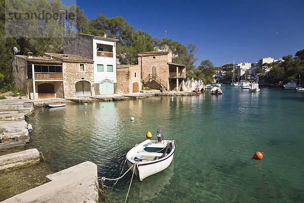 Hafen in Cala Figuera  Mallorca  Balearen  Mittelmeer  Spanien  Europa