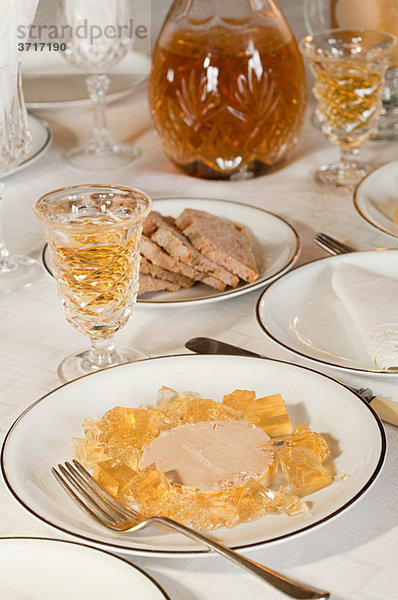 Foie gras und Süßwein