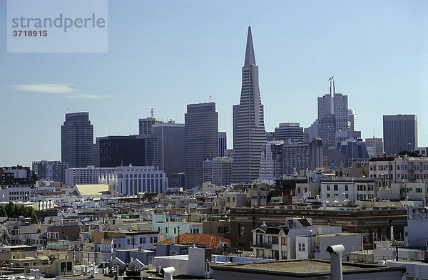 Skyline der Innenstadt von San Francisco  Kalifornien  USA