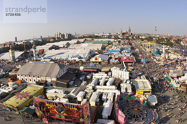 Oktoberfest München - Blick aus dem Riesenrad - Paulskirche