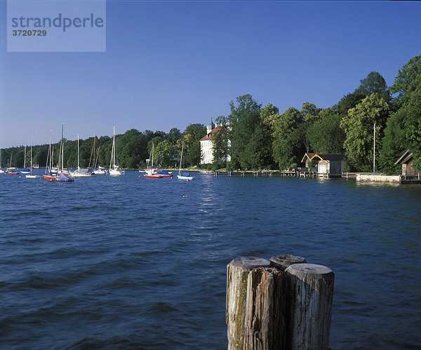 Starnberger See mit Pocci-Schloss Ammerland - Oberbayern