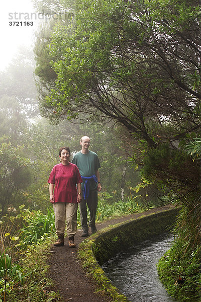 Wanderweg am Bewässerungskanal Levada do Norte - Madeira