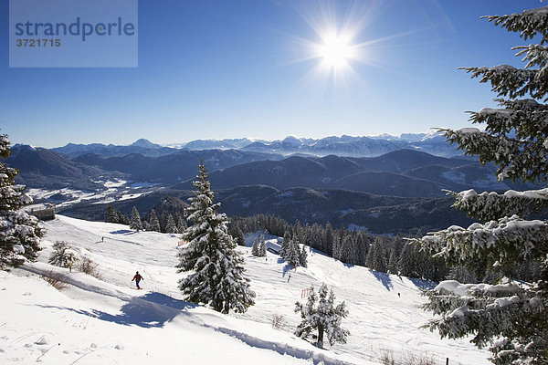 Blick vom Brauneck bei Lenggries - Isarwinkel Oberbayern