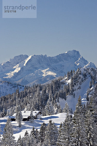 Zugspitze - Blick vom Brauneck - Isarwinkel Oberbayern