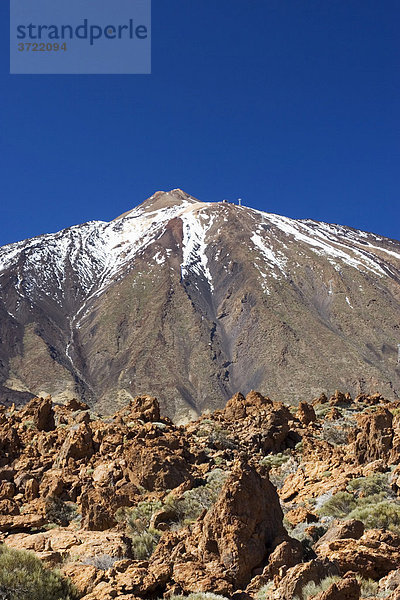 Nationalpark Canadas del Teide mit Berg Teide Teneriffa Kanaren