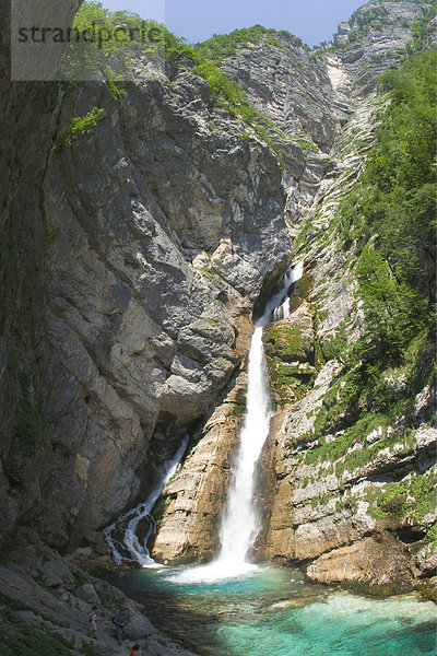 Savica-Wasserfall im Triglav-Nationalpark - Slowenien