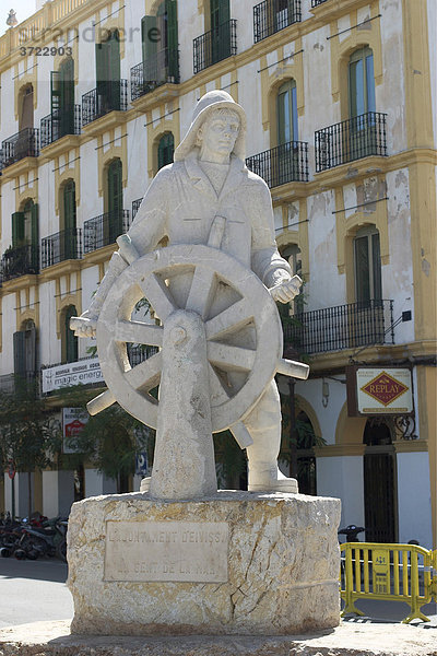 Seefahrer-Denkmal am Hafen von Eivissa auf Ibiza