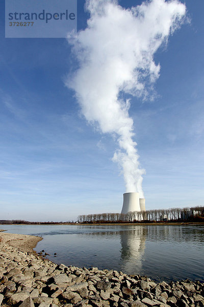 Kernkraftwerk Philippsburg am Rhein  Baden-Württemberg  Deutschland