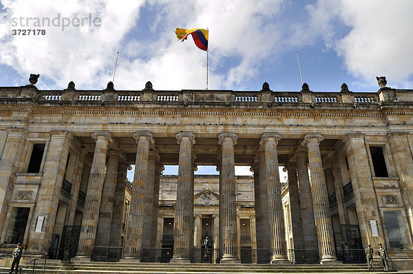 Capitolio Nacional  Kapitol  Plaza Bolivar  Bogota  Kolumbien  Südamerika
