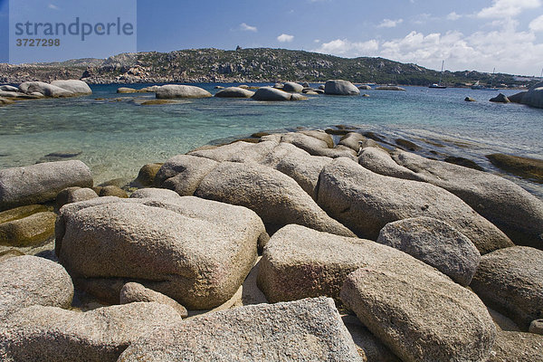 Granite rocks on the beach  Santa Teresa di Gallura  Gallura region  Sardinia  Italy