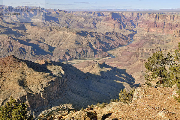 Ausblick auf Colorado River  Desert View  Grand Canyon National Park  Arizona  USA