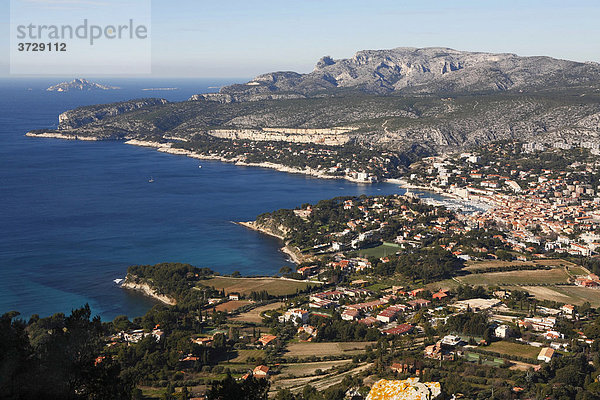 Blick auf Cassis  Provence  Frankreich