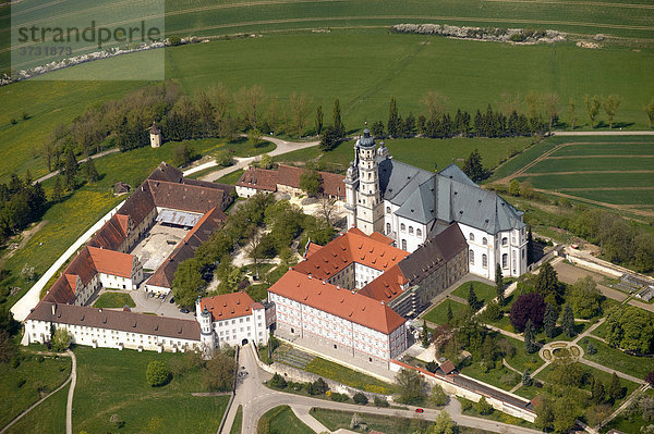 Luftbild Kloster Neresheim  Baden-Württemberg  Deutschland  Europa