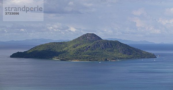 Blick auf die Insel St Anne  Seychellen  Indischer Ozean  Afrika