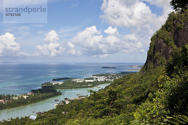 Blick auf Pointe Brillant  Seychellen  Indischer Ozean  Afrika