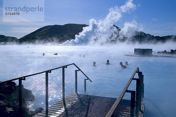 Thermal springs  blue lagoon  Reykjavik  Iceland